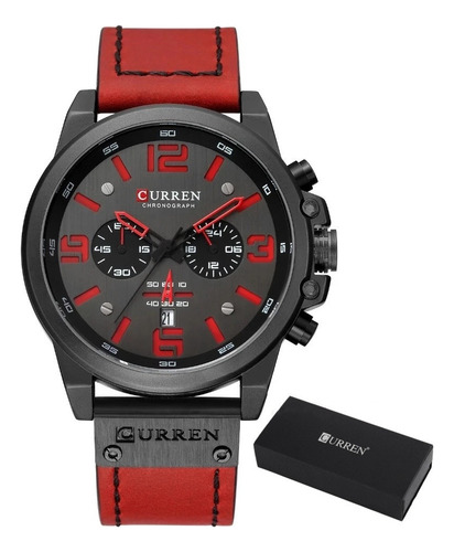 Reloj Deportivo Para Hombre Curren 8314 Con Correa De Cuero