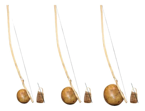 Instrumentos De Capoeira Berimbau Cabaça Viola Média Gunga