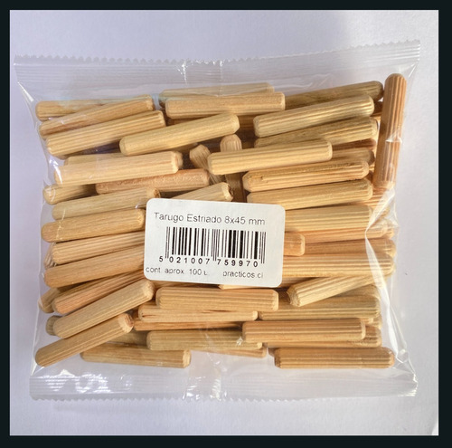 Imagen 3 de 3 de Tarugo De Madera 8x45mm