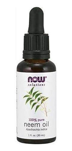 Aceite De Neem Now Solutions 100% Puro Hecho De Azadirachta