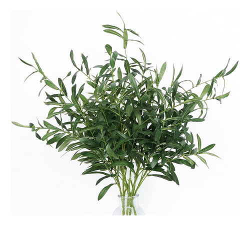..4 Piezas 43,3 Ramas De Olivo Artificiales, Tallos Largos,