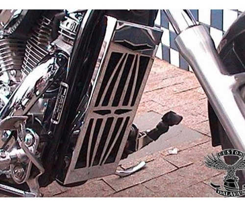 Imagem 2 de 2 de Protetor De Radiador Cromado Honda Shadow 600 Dalavas