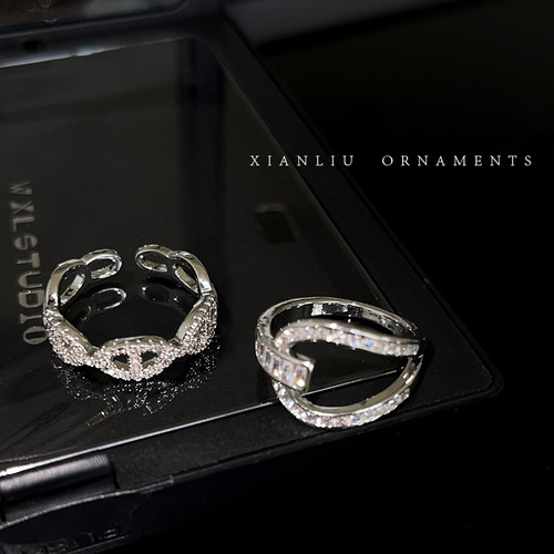 Anillo Con Forma De Nariz De Cerdo Con Diamantes De Imitació