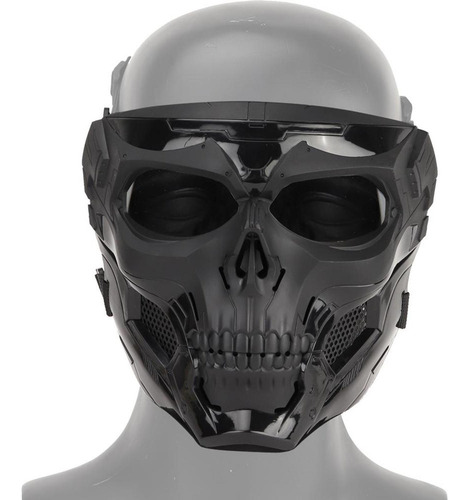 Máscara De Máscara De Cara Completa Con Protección Negro