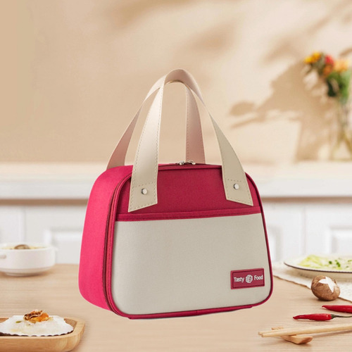 Bolsa Térmica Para Alimentos Fríos Y Calientes Borgoña