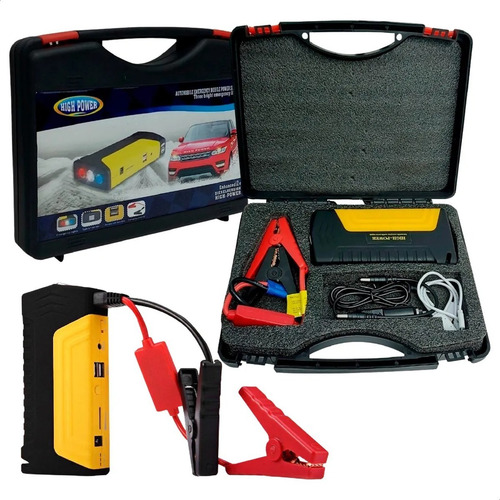 Arrancador Portátil De Auto Moto Powerbank Linterna 50800mah