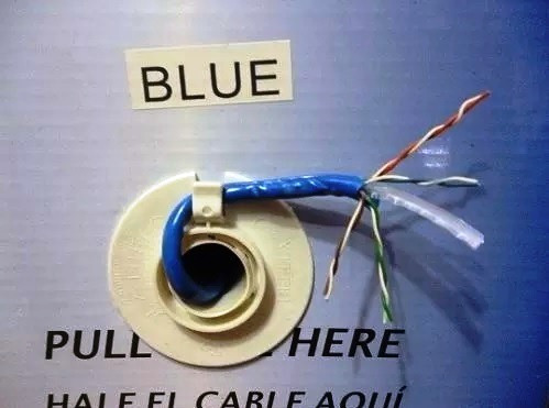 Cable Utp Categoria 6 Color Azul 70/30 100 Metros Rollo