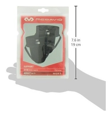 Imagen 4 de 4 de Mcdavid 3110 Classic Two Pack Athletic Supporter, Negro, Gra