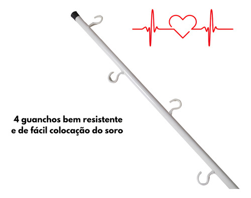 Suporte P/soro Portatil, Rodinhas+frete Gratis +bolsa Brinde
