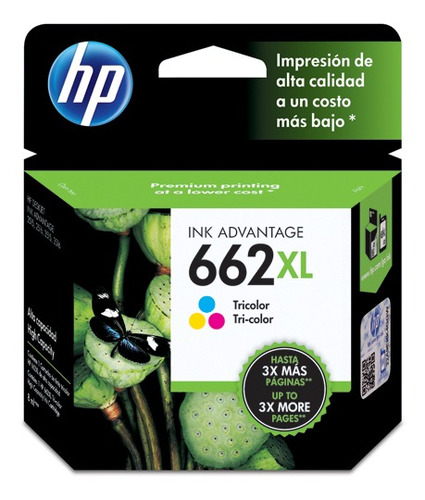 Tinta Hp Cartridge 662xl Tricolor 8ml X1ud / Superstore