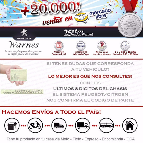 Discos De Freno Original Delanteros + Pastillas 208 Gti 1.6