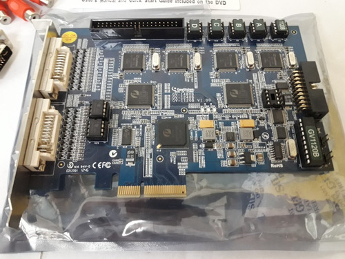 Placa Geovision Gv 1120b 16ports Dvi Y Cables