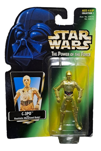 Figura Blister Star Wars Kenner C-3po With Realistic Metaliz