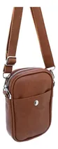 Comprar Cartera Bandolera Porta Celular PM Complementos Carterita Chiquita Cuero Ecológico Color Marrón