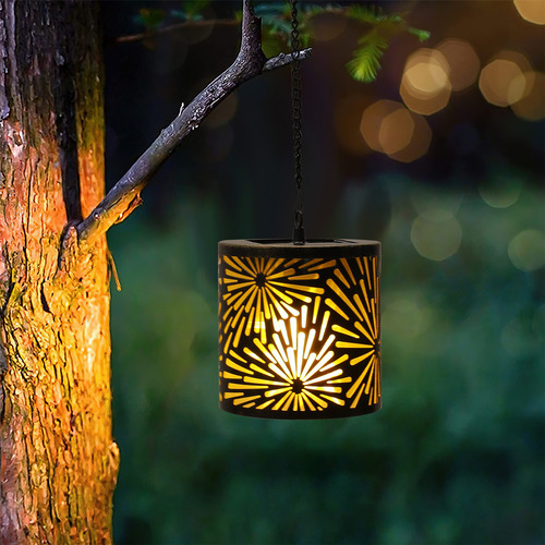 Farol Solar 3d Retro For Patio, Linterna Solar 3d For Jard