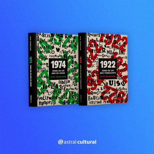 Livro Coleção 1922 E 1974 Anos Turbulentos De Nick Rennison Capa Dura Edição 1 Em Português 2024 Editorial Astral Cultural