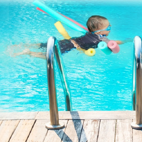 Boia Espaguete Piscina Natação Macarrão Cor Azul