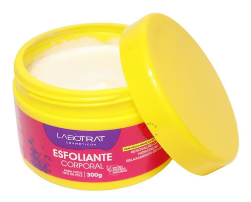 Esfoliante Creme Corporal Com Argila Branca Labotrat 300g