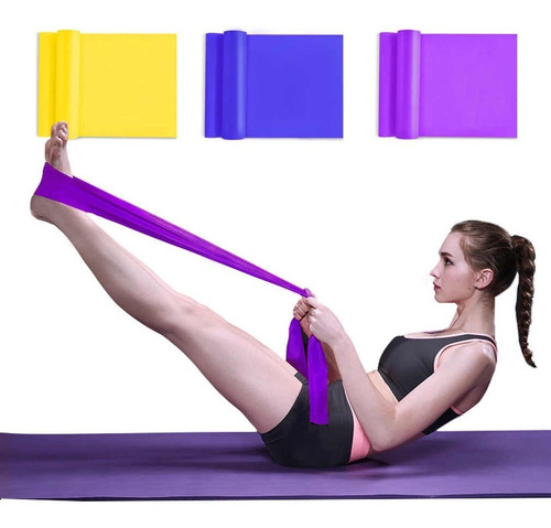 3 Ligas O Bandas Elásticas Pilates
