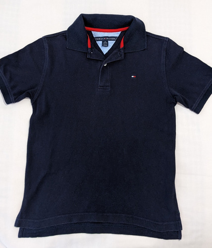 Chomba Piqué Tommy Hilfiger Original Niños Azul Marino