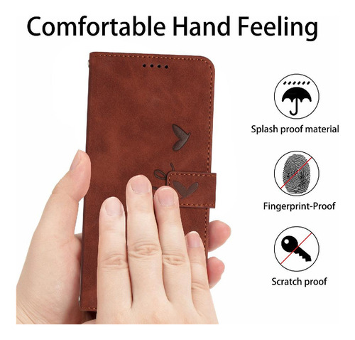 / Funda Abatible Para Xiaomi Redmi A3 Pu De Cuero A Prueba De