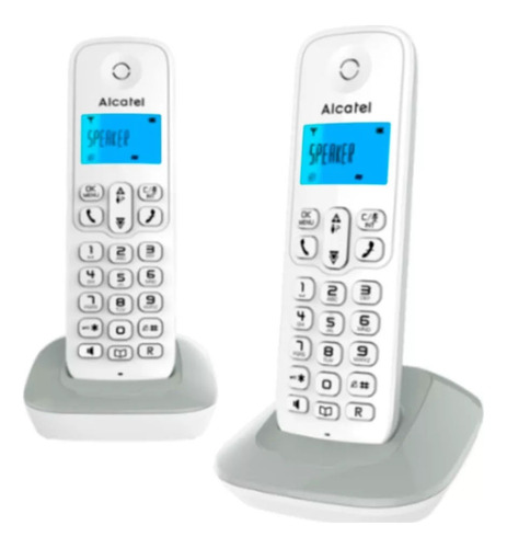 Set De 2 Telf Inalambrico Alcatel E395la-duoblk