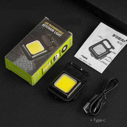 2 Piezas Linterna Lampara Recargable Led De Lampara Llavero