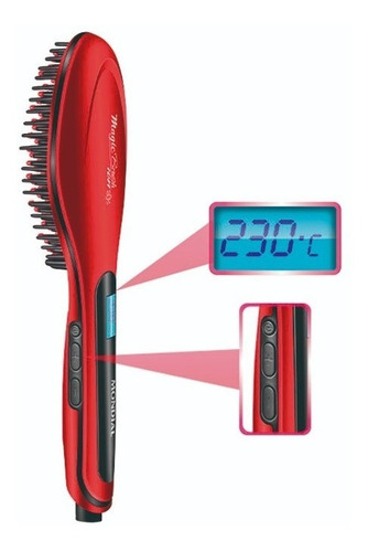 Imagen 4 de 6 de Cepillo Alisador De Pelo Mondial Magic Brush Ion Ea-01 230°c