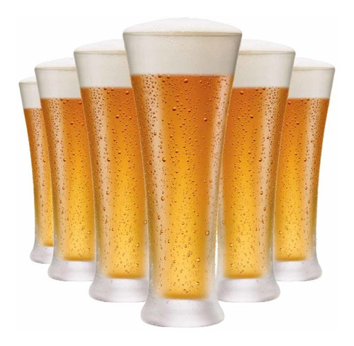 Imagem 2 de 6 de Jogo Copos Ritzenhoff Cerveja Pilsner Cristal 400ml 6 Pcs