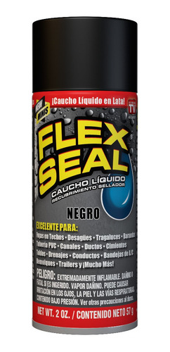 Sellante De Caucho Liquido Mini Flex Seal Negro 2 Oz