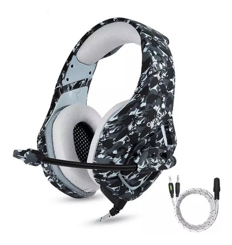 Headset Gamer Fone Camuflado Celular Ps4 Xbox Onikuma K1