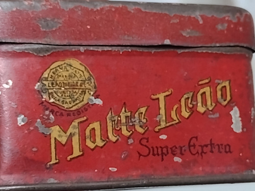 4 Latas Antigas Mini Matte Leão Farmácia Coralit Delco Lote