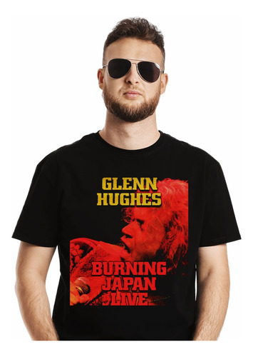 Polera Glenn Hughes Burning Japan Live Rock Impresión Direct