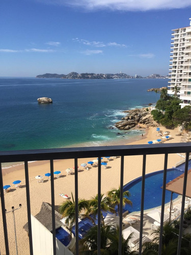 Departamento Sobre Playa En Acapulco Condominio La Torre De Acapulco R.a
