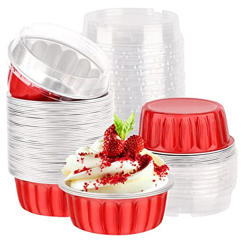 Muffin De Aluminio Eusoar Muffin Cupcake Ramekin, 50 Kb9yv