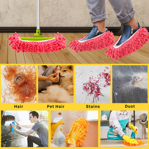 20 Pantuflas De Mopa, Calcetines Para Limpieza De Suelos,