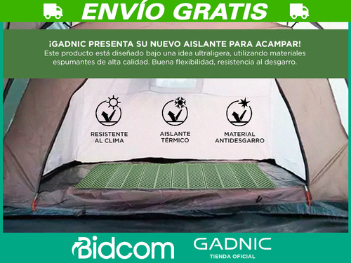 Aislante Termico Portátil Gadnic Ultraliviano Mat Campamento