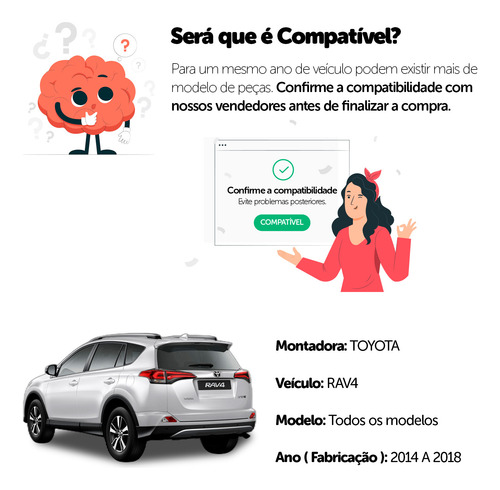 Amortecedores Dianteiros Kayaba Com Kits Toyota Rav4 13/18