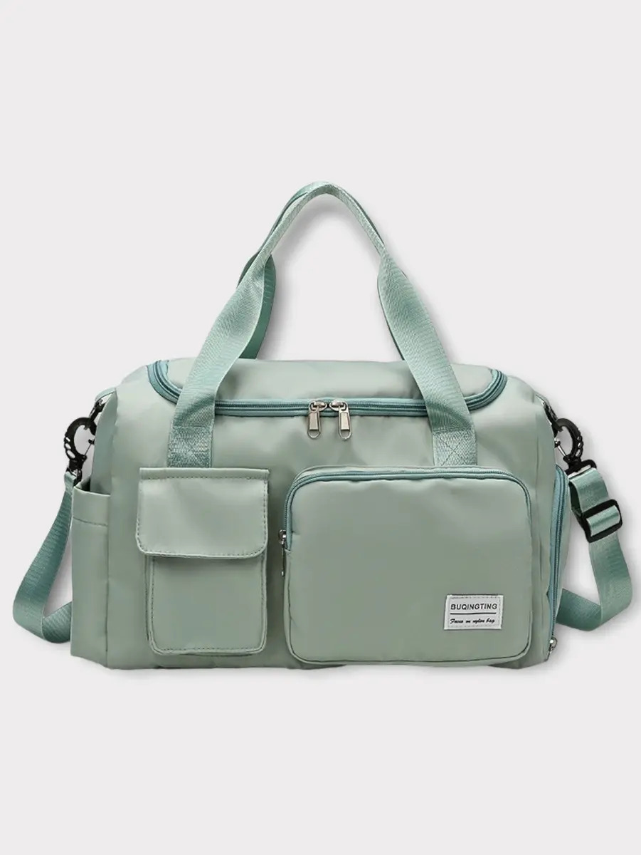 Bolsa Mala Viagem Academia Impermeável Transversal Cor Verde