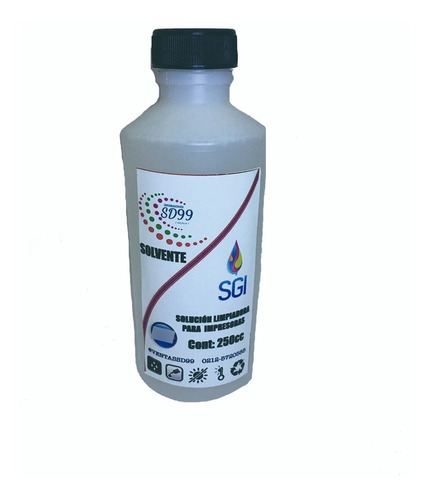 Solvente Limpia Cabezal Cartucho Epson Hp 250ml Ati Sgi