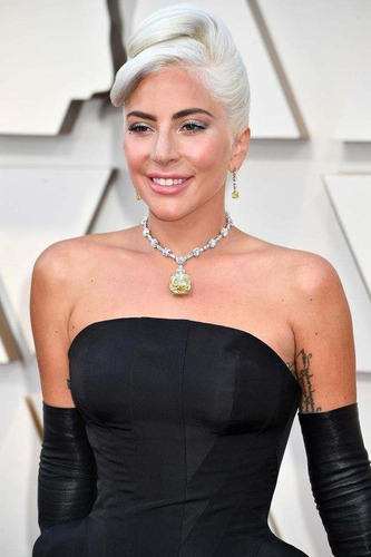 Set De Joyas Collar + Aretes Lady Gaga Diamante Citrino Ct