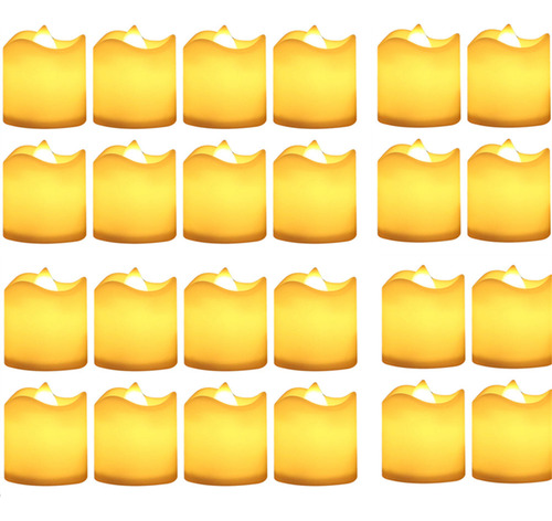 Paquete De 12/24 Velas Led Sin Llama Con Deseos De Velas
