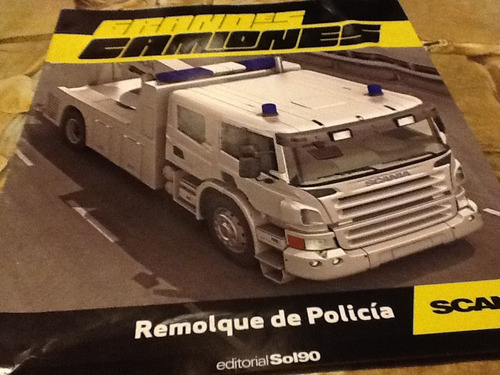 Folleto Remolque De Policía  Man  Grandes Camiones Ed.sol90