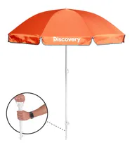 Comprar Quitasol Sombrilla Playa Grande 2,0 M Diámetro Uv+50 Naranja Color Naranja oscuro Quitasol Naranja