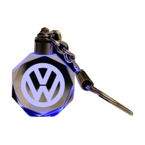 Llavero Led Multicolor Corte Vidrio Volkswagen Gol Golf Voya