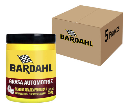 Grasa Lubricante Baleros Resiste Altas Temperaturas 5 Piezas