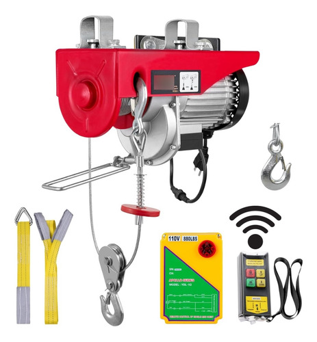 Polipasto Eléctrico Elevador Winche 1tn Vevor Control Remoto