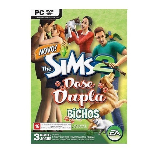 Game Pc The Sims 2 Dose Dupla Bichos Original E Lacrado