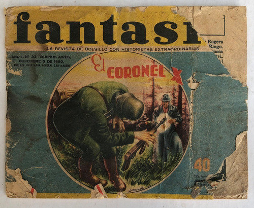 Revista Fantasia Nº 23 Editorial Columba 1950