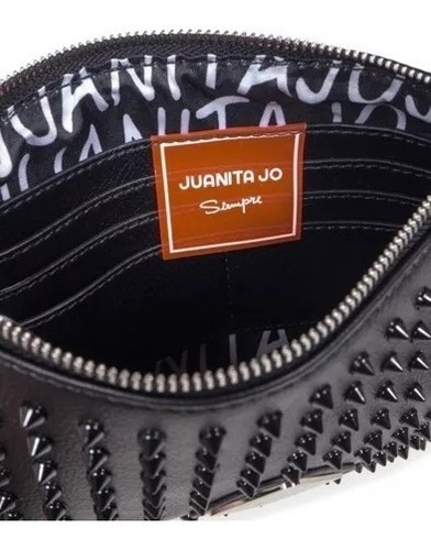 Imagen 4 de 8 de Mini Bag Mujer Juanita Jo Nina 11091 Negro Pinches Noche